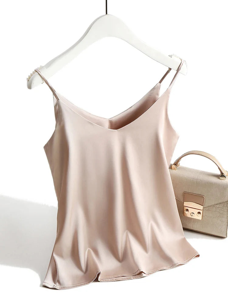 Halter V-Neck Tank Top