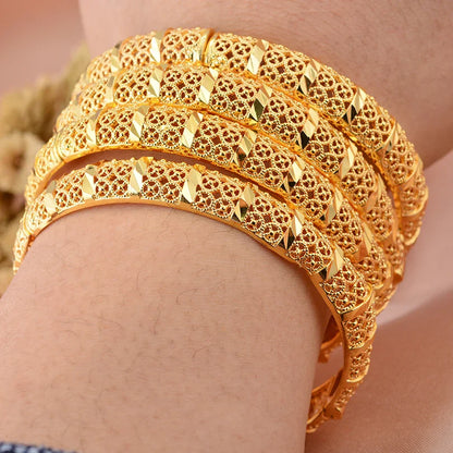 Gold Plated Bridal Bangle Bracelet