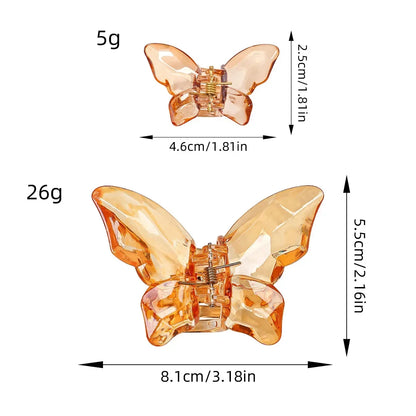Crystal Butterfly Hair Claw