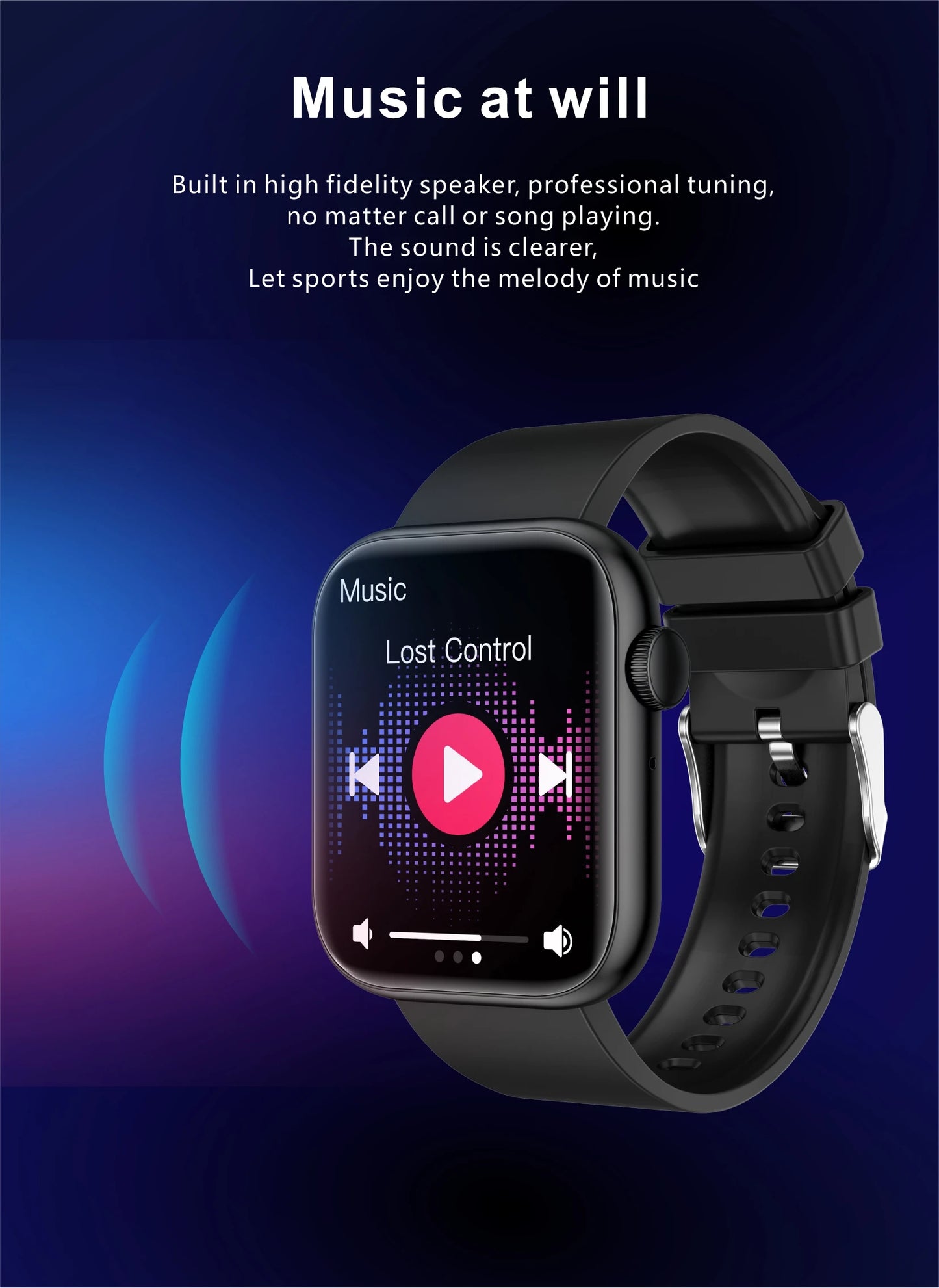 LIGE 2025 Smartwatch – Wireless Charging, Bluetooth Call, Fitness Tracker