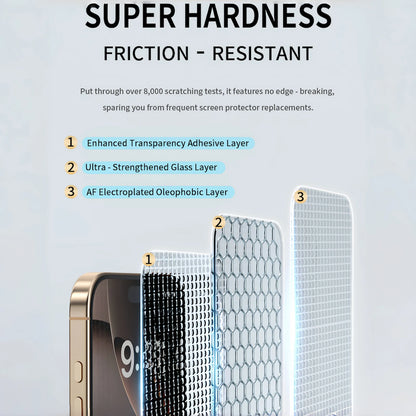 3-Pack Military-Grade Tempered Glass Screen Protectors for iPhone