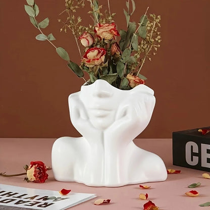 Nordic Face Flower Vase