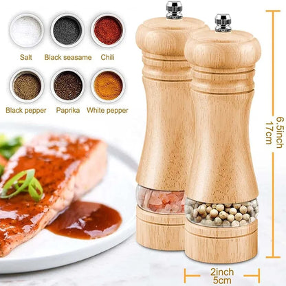 Solid Wood Pepper Grinder