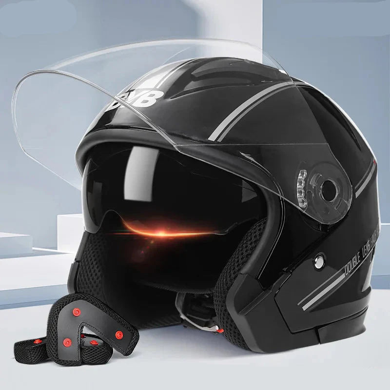 Open Face Motorcycle Helmet
