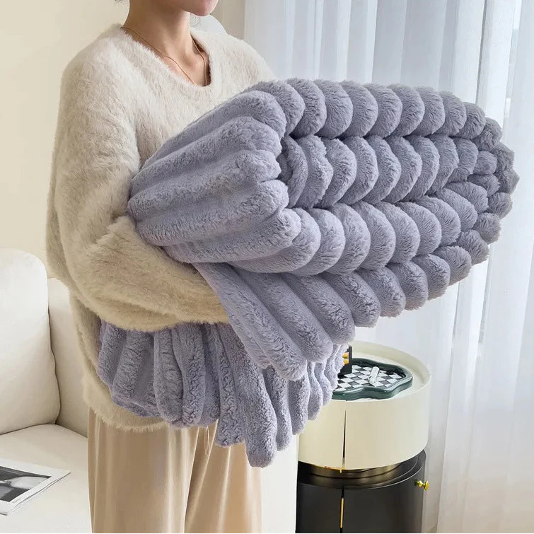 Soft Rabbit Velvet Blanket