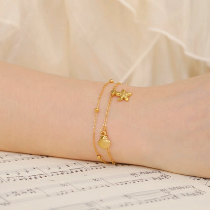 Gold Double Layer Bracelet