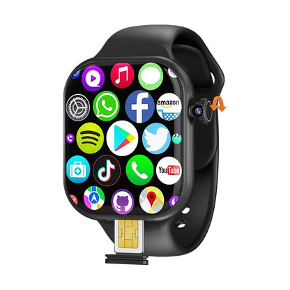 Luxury On-Wrist Smartphone | 1380mAh Battery | Fitness, Calls, Compass, SIM Support