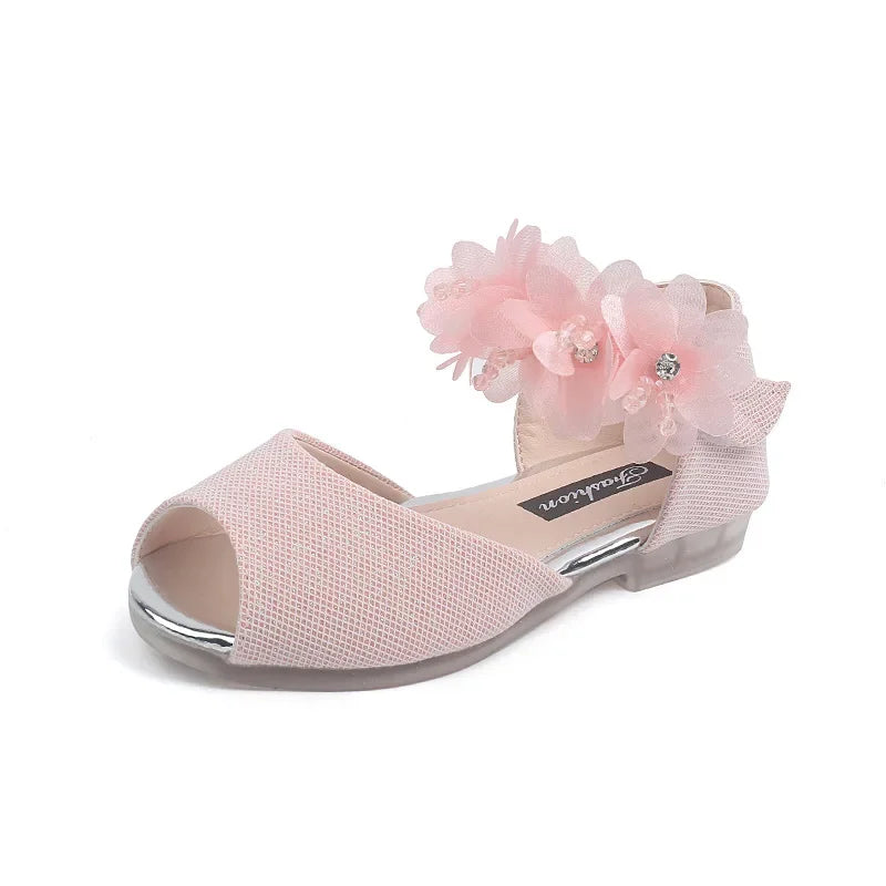 Kids Low Heel Party Pumps