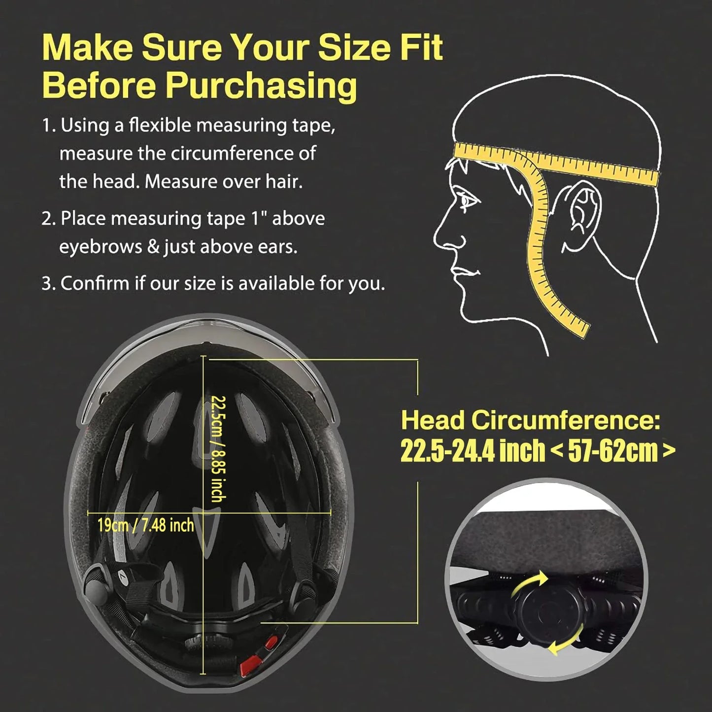 Lightweight Cycling Helmet with Goggles and Visor