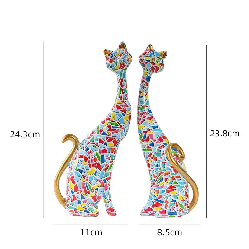 Nordic Graffiti Cat Ornament