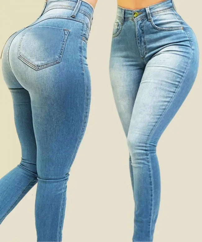 Woman's High Waist Denim Jeans