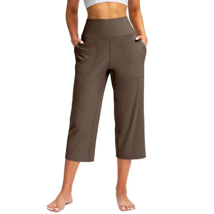 Women’s High Waist Wide-Leg Capris