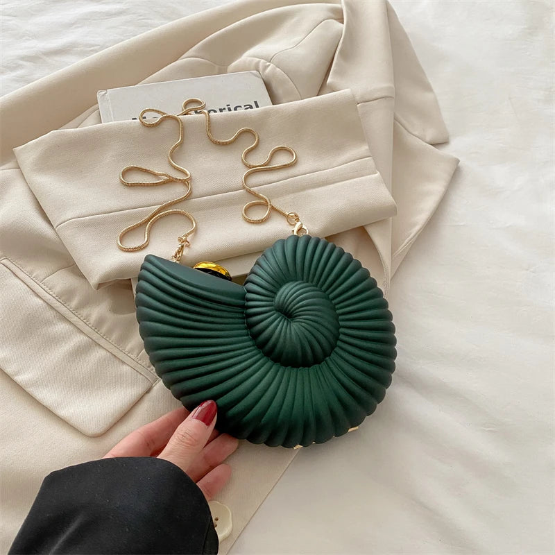 Gold Conch Crossbody Bag