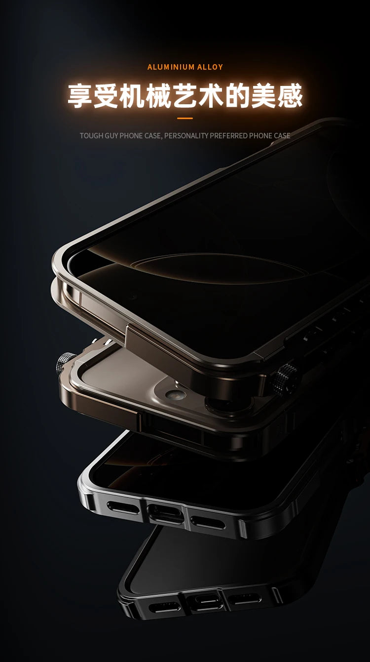 Luxury Aluminum Metal Bumper Frame for iPhone 15 & 16 Series