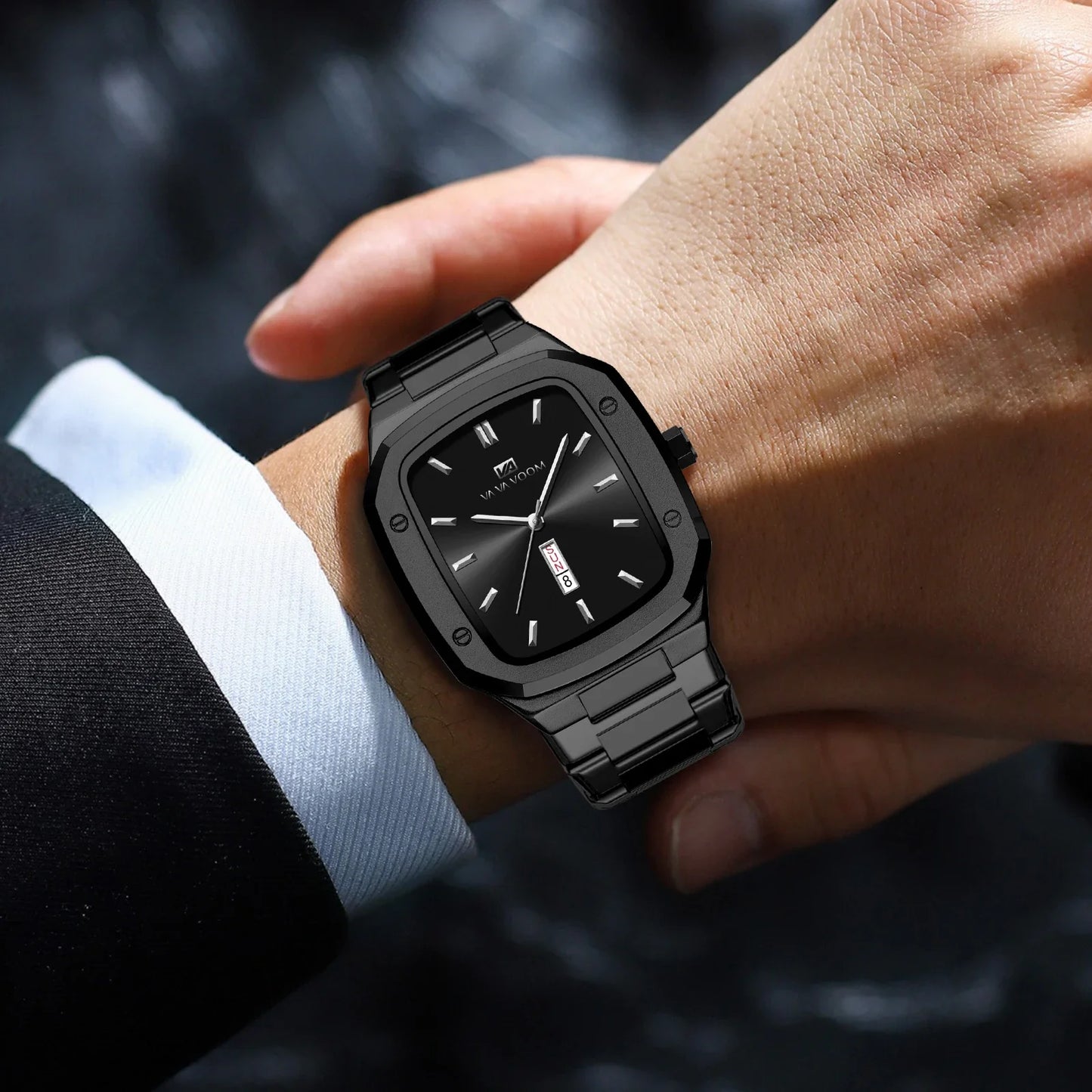 Men’s Square Quartz Wristwatch