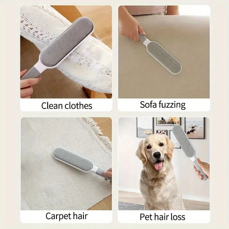 Double-sided pet hair remover