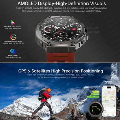 T-Rex 3 Military GPS Smartwatch – Rugged & Waterproof
