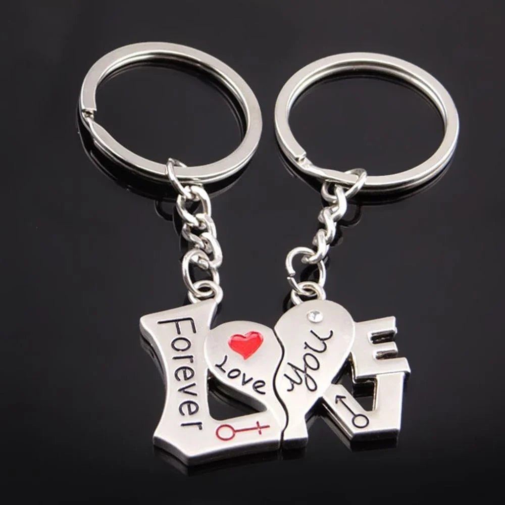 I Love You Keychains Set