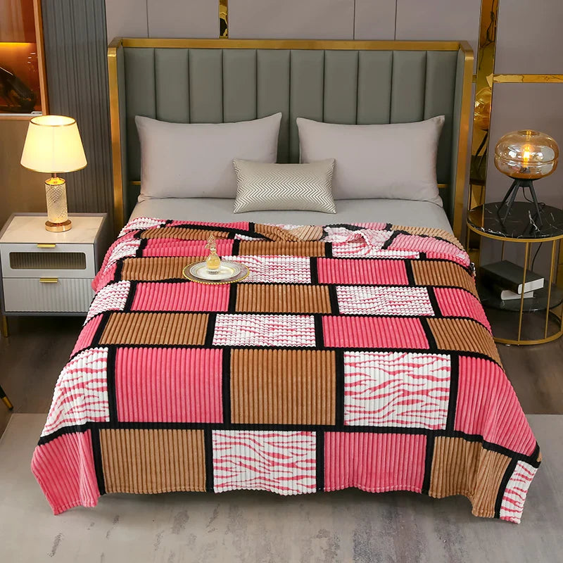 Plaid Flannel Fleece Blanket