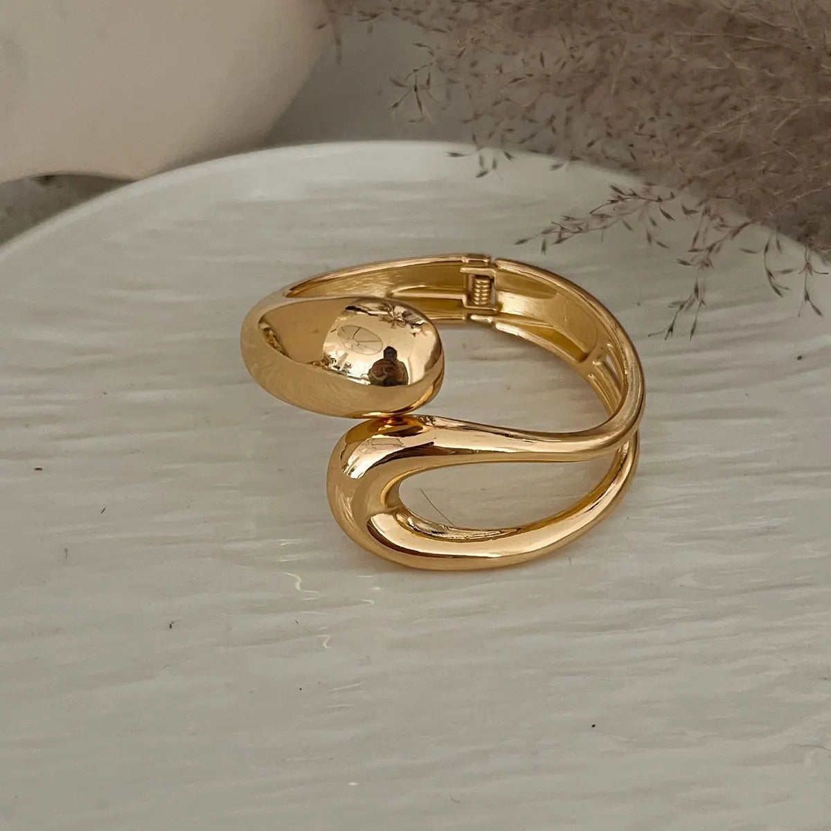 Punk Geometric Cuff Bracelet