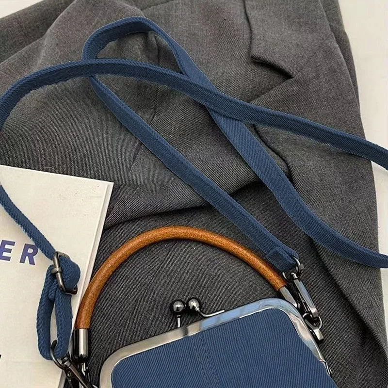 Vintage Denim Crossbody Bag