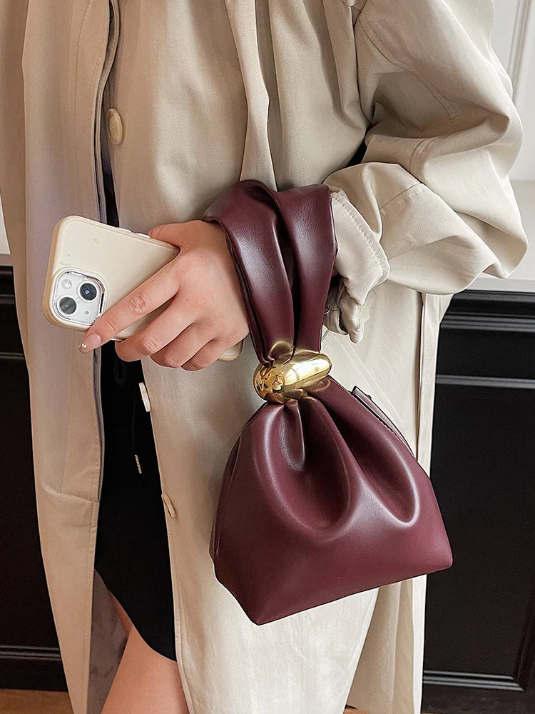 Personalized Soft Leather Clutch Bag