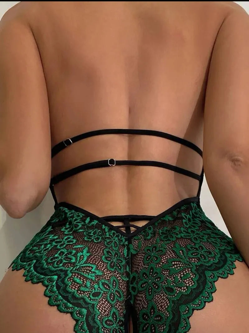 Lace Crotchless Lingerie