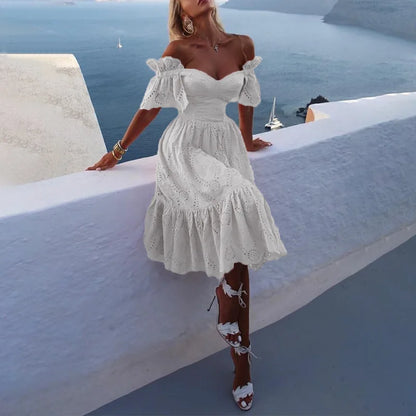 Off Shoulder Midi Dress