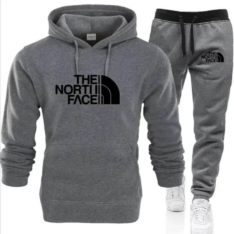 Trendy Printed Men’s Hoodie Set
