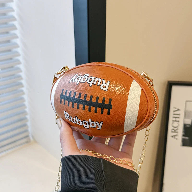 Rugby Ball-Inspired Clutch
