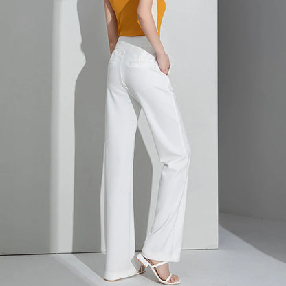 High Waist Straight Slim Pants Women