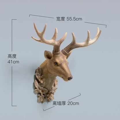 Deer Head Wall Hanging Decoration
