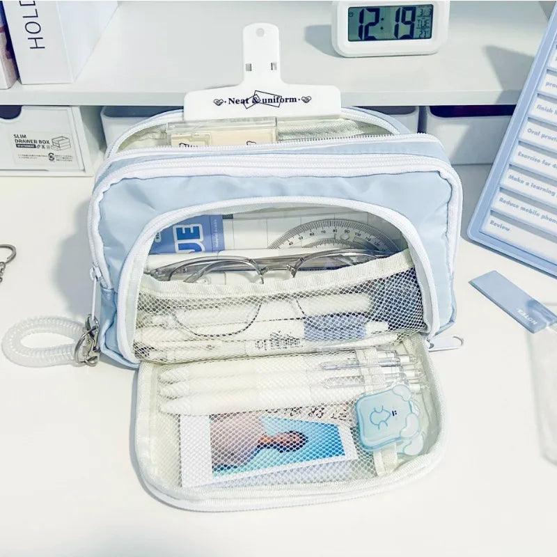 Large Capacity Zipper Pencil Case