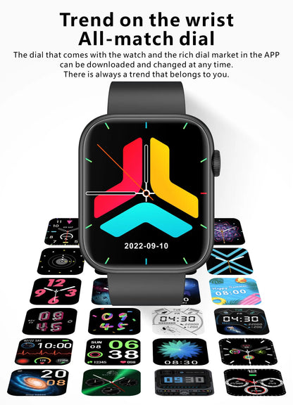 LIGE 2025 Smartwatch – Wireless Charging, Bluetooth Call, Fitness Tracker