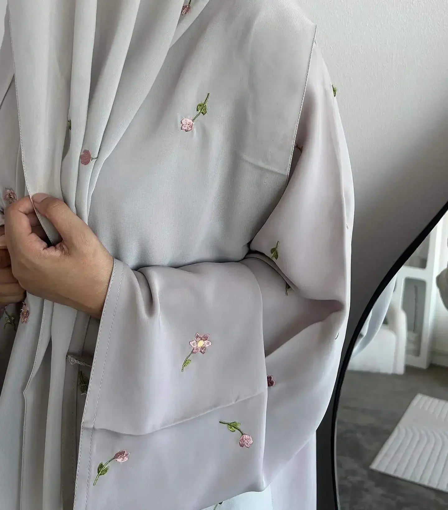 Floral Embroidery Long Abaya