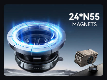 Magnetic Suction Cup Phone Mount with 360° Metal Arm