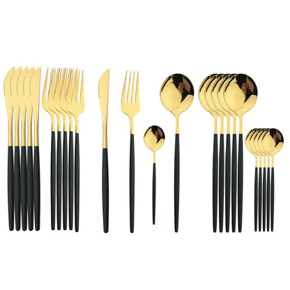 24Pcs Stainless Flatware Set