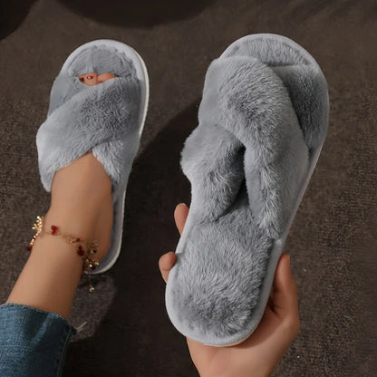 Warm Fluffy Fur Slippers
