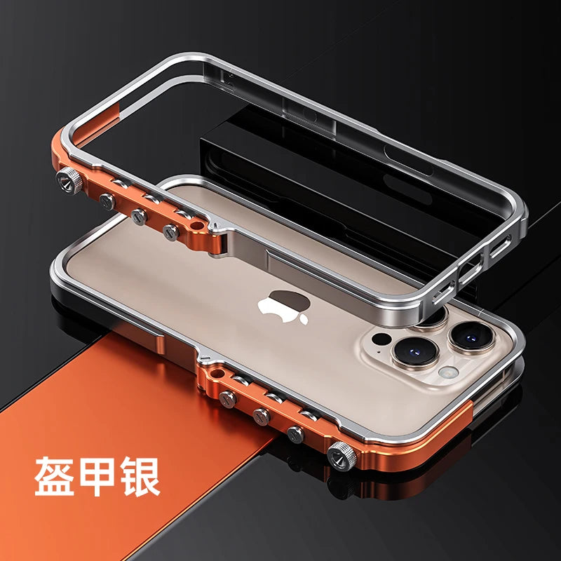 Luxury Aluminum Metal Bumper Frame for iPhone 15 & 16 Series