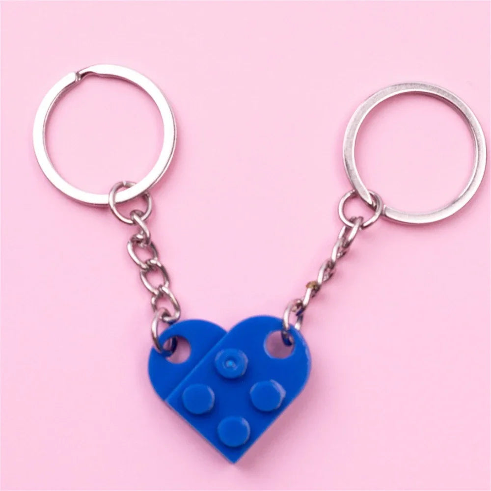 Couples Brick Keychain Set