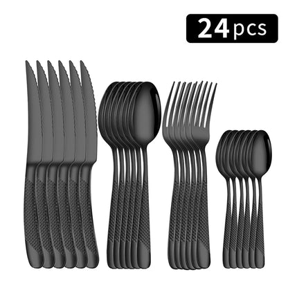 24pc Stainless Steel Cutlery Set