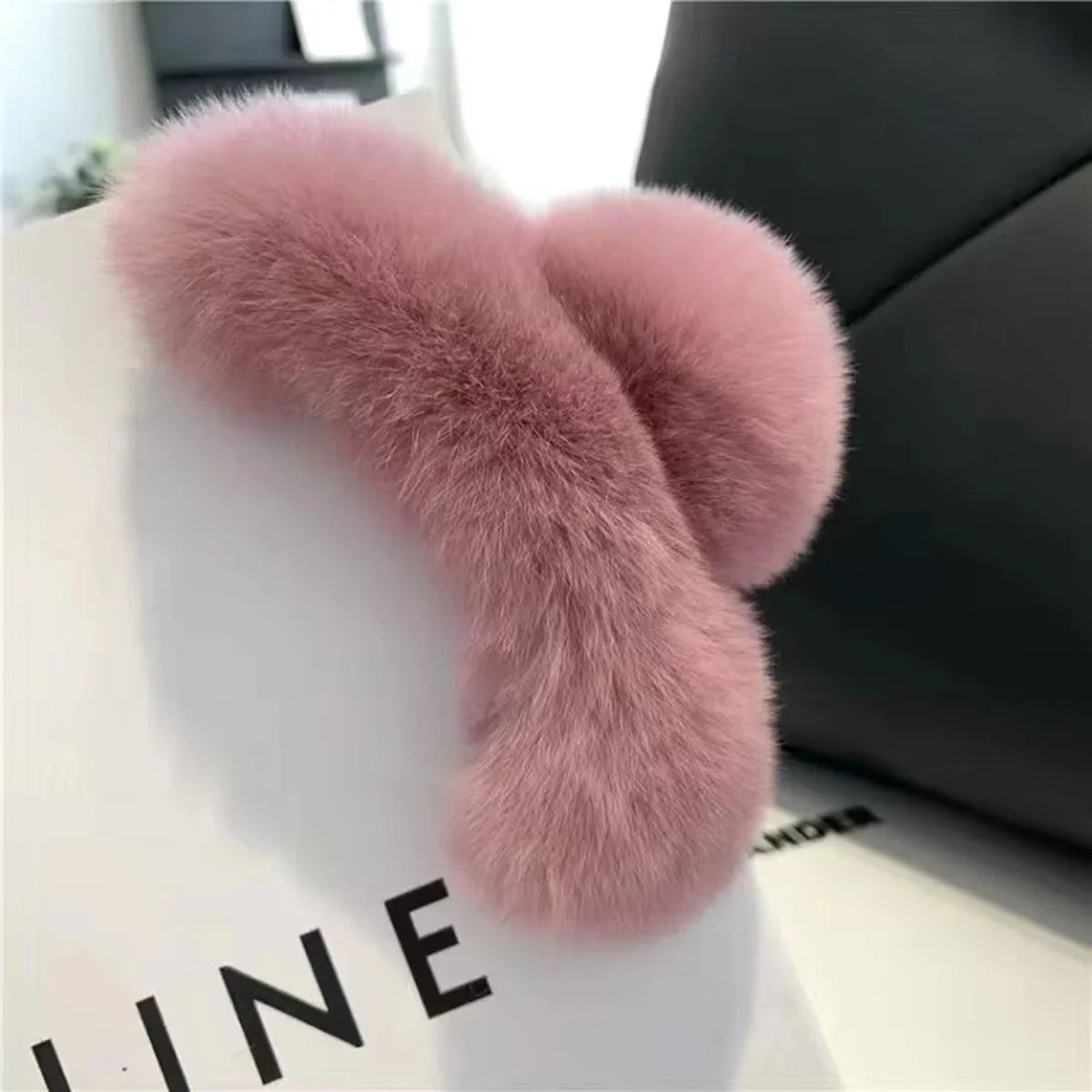 Elegant Winter Fuzzy Hair Claw