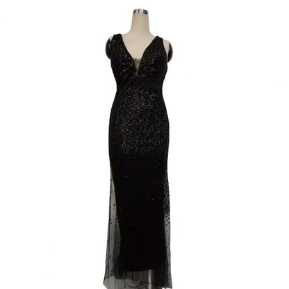 Sequin Mesh Evening Party Dress