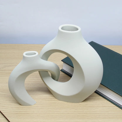 Colorful Boho Vase Duo