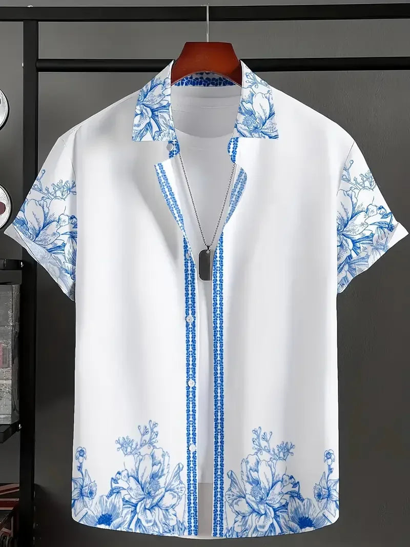 Summer Hawaiian Floral Shirt