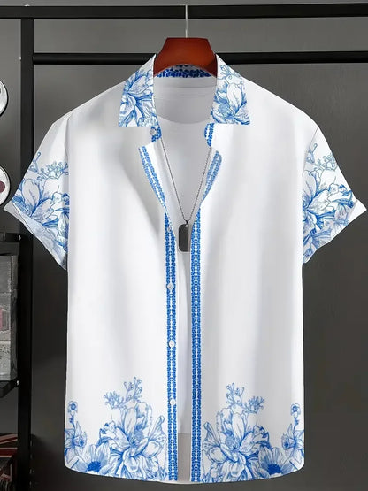 Summer Hawaiian Floral Shirt