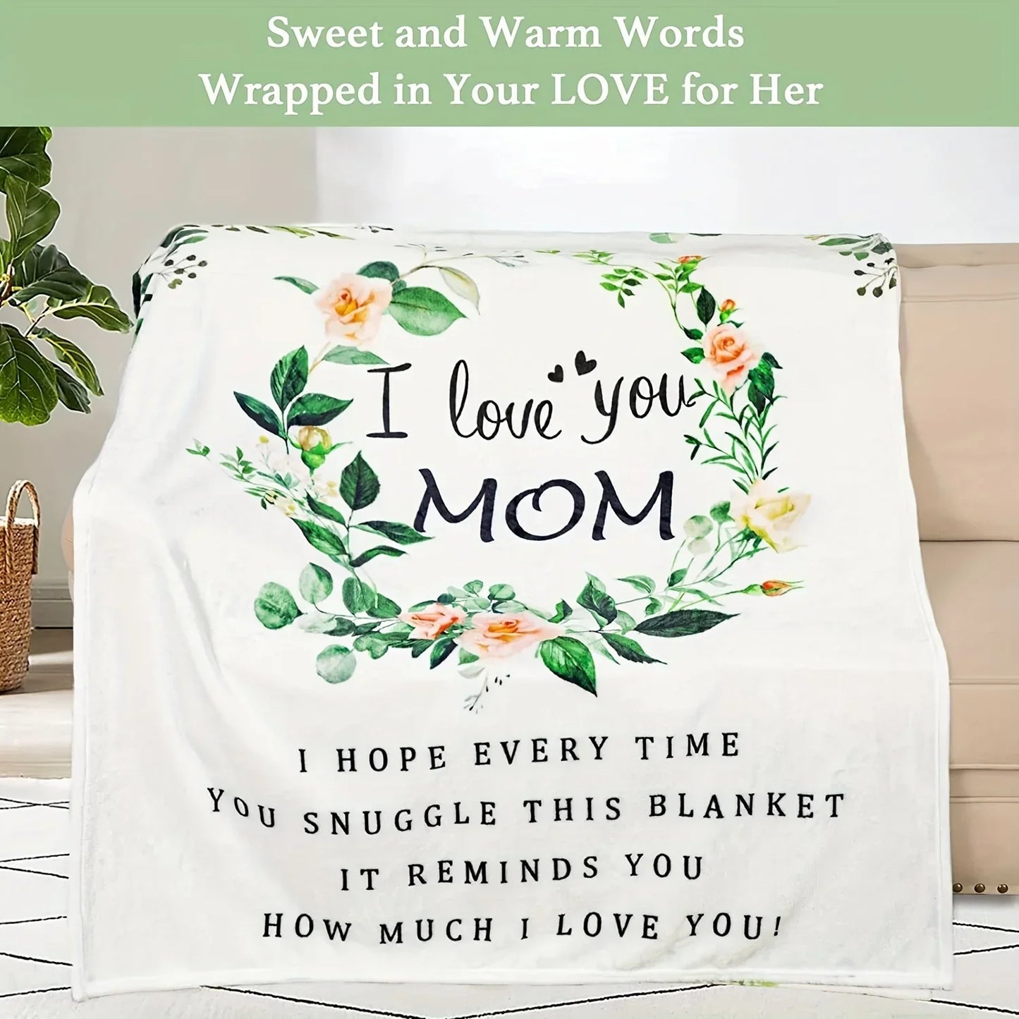 Soft Flannel Mom Blanket