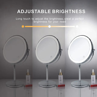 Magnifying LED Makeup Mirror