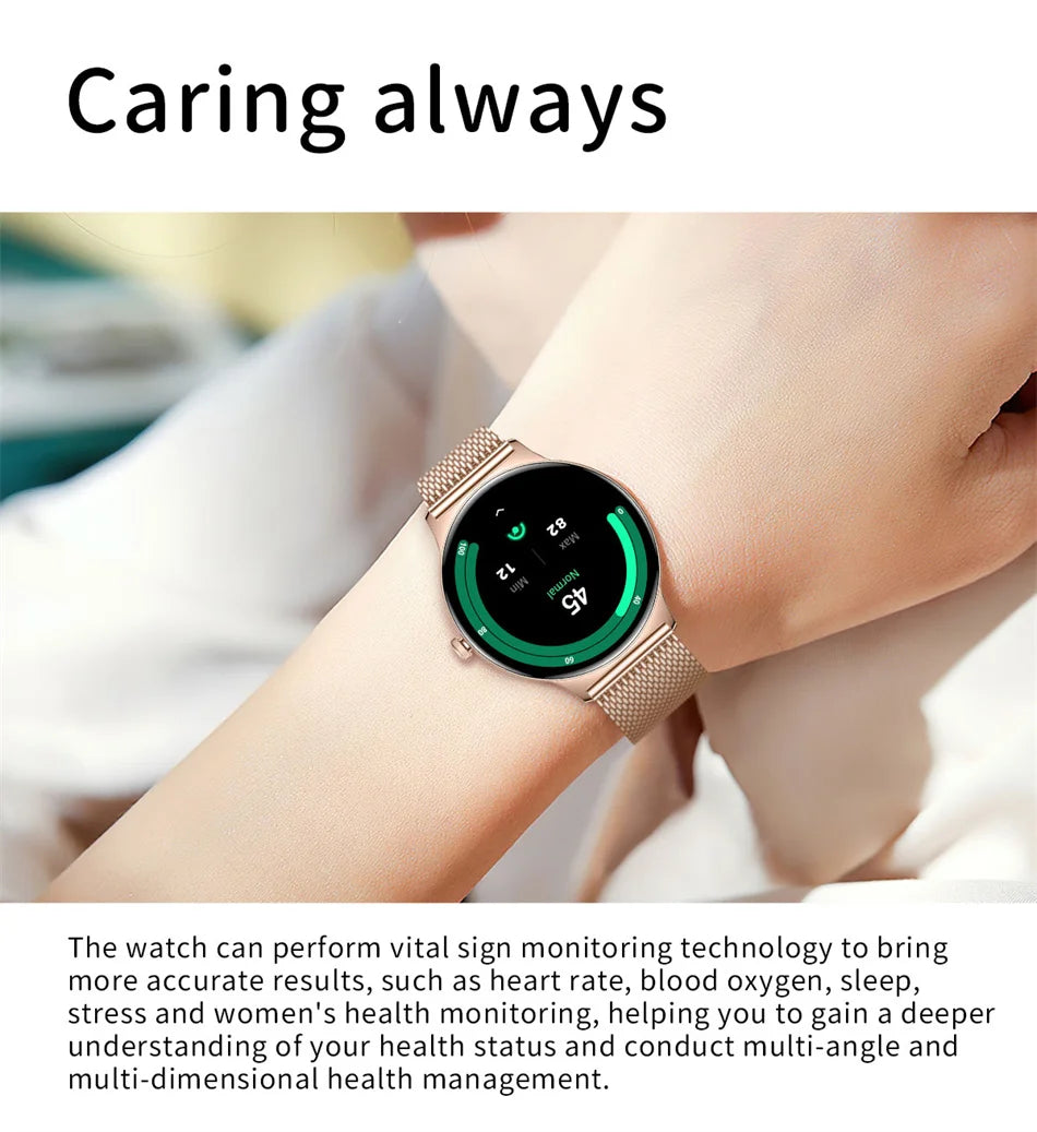 V89 AMOLED Smartwatch for Women – Slim, Stylish & Bluetooth Calling