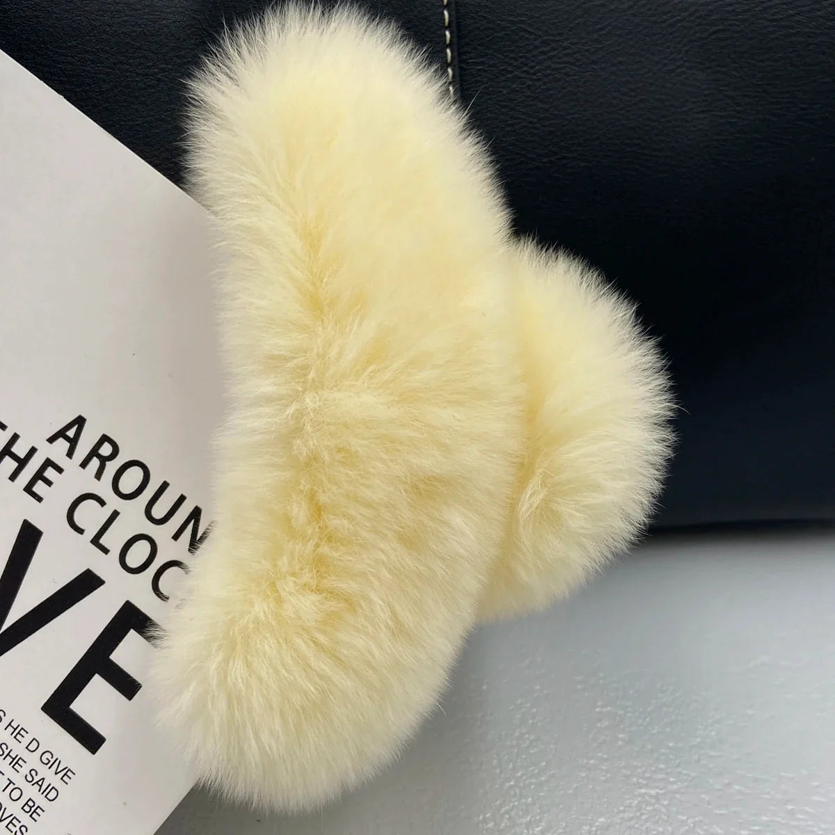 Elegant Winter Fuzzy Hair Claw